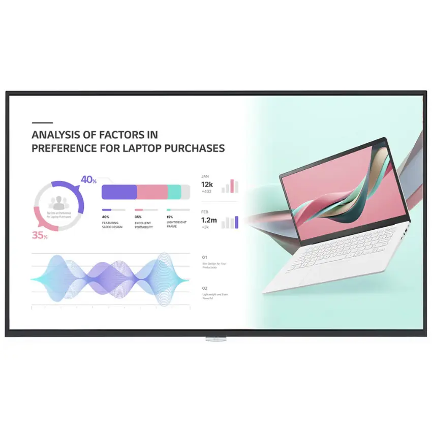 Monitor Comercial LG 43UH5J, 43", UHD 4K, Alta visibilidad, webOS