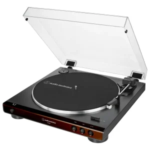 Bandeja Giradiscos Audio-Technica AT-LP60X-BW (Marrón/Negro)