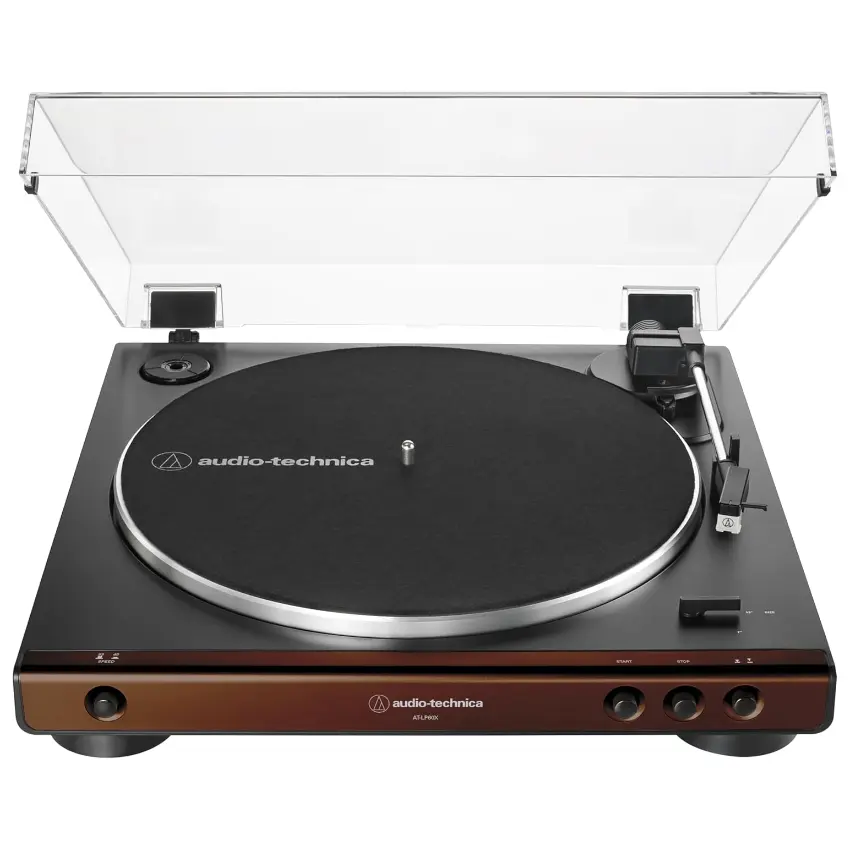 Bandeja Giradiscos Audio-Technica AT-LP60X-BW (Marrón/Negro)
