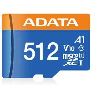 Tarjeta de Memoria ADATA Premier microSDXC/SDHC 512GB, U1, V10, A1, Clase 10, Adaptador