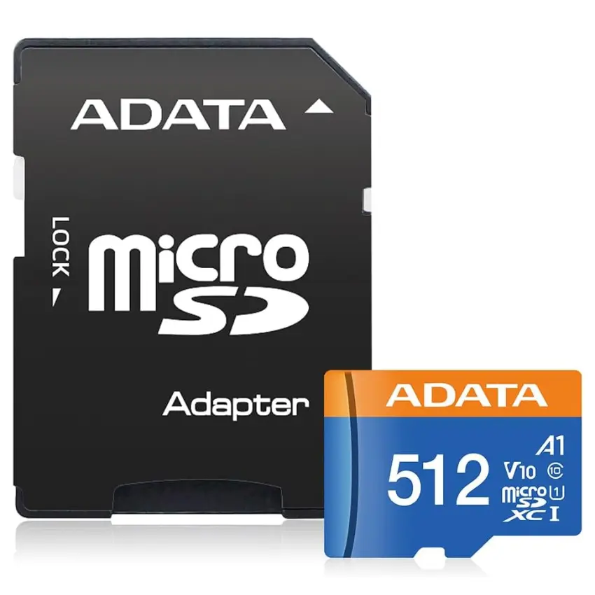 Tarjeta de Memoria ADATA Premier microSDXC/SDHC 512GB, U1, V10, A1, Clase 10, Adaptador