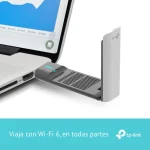Adaptador USB TP-Link Archer TX50UH, AX3000, Doble Banda