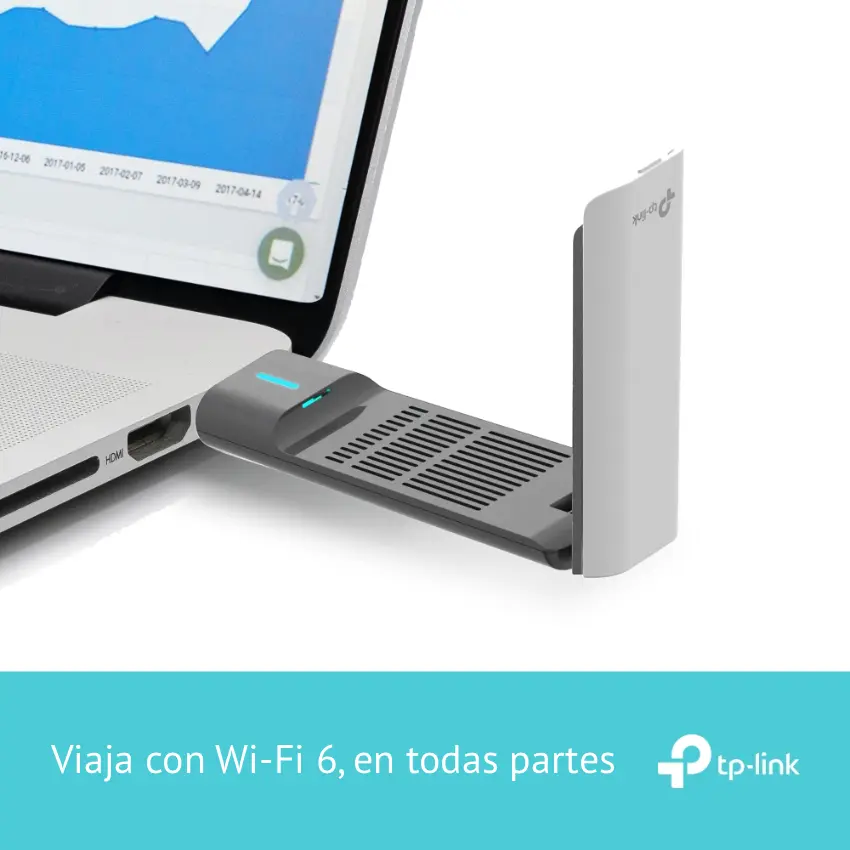 Adaptador USB TP-Link Archer TX50UH, AX3000, Doble Banda Adaptador USB TP-Link Archer TX50UH, AX3000, Doble Banda