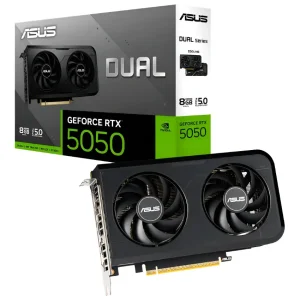 Placa de Video ASUS Dual GeForce RTX 5050 8GB GDDR6 OC Edition