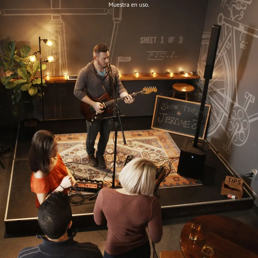 Sistema de Sonido de Columna Electro-Voice EVOLVE 30M, Woofer 10", Potencia 1000W, Todo en uno, Mezclador, Bluetooth y DSP (Negro)