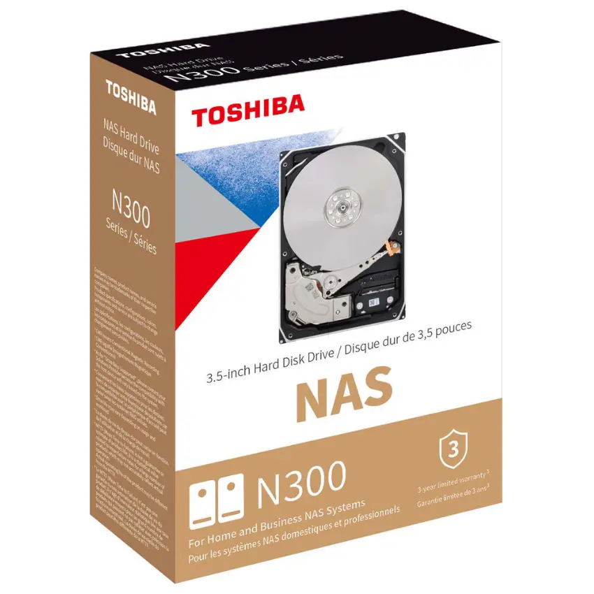 Disco Interno Toshiba N300 10TB SATA3 7200rpm 512MB Cache 3.5"