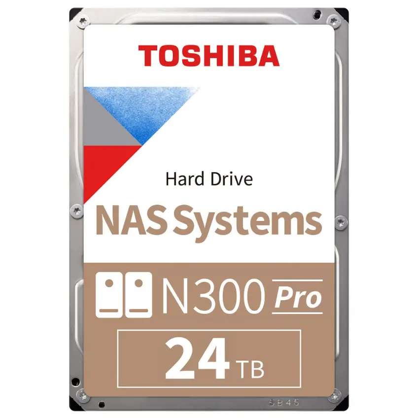 Disco Interno Toshiba N300 Pro 24TB SATA3 7200rpm 1024MB Cache 3.5"