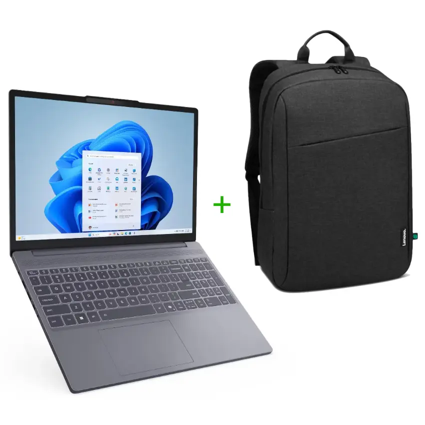 Notebook Lenovo IdeaPad Slim 3 15ARP10, 15.6", Ryzen 7 7735HS, 16GB RAM, 512GB M.2 NVMe SSD, USB-C, Windows 11 Home, Luna Grey, Gris Oscuro, Incluye Mochila Laptop ECO Backpack B210
