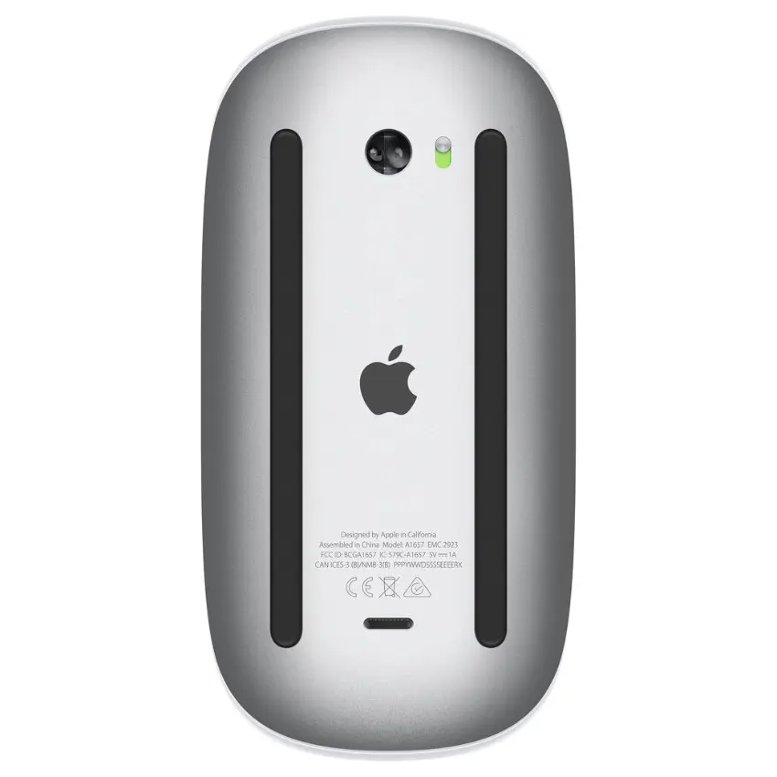 Apple Magic Mouse, Bluetooth, USB-C, White, Blanco