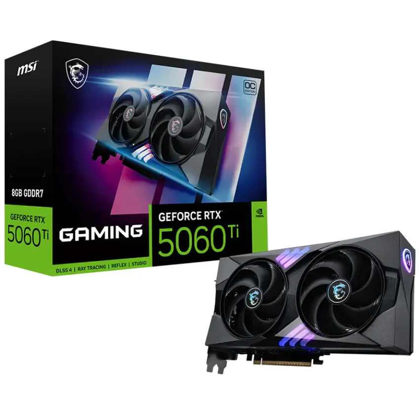 Placa de Video MSI GeForce RTX 5060 Ti 8G GAMING OC
