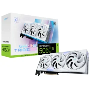 Placa de Video MSI GeForce RTX 5060 Ti 8G GAMING TRIO OC WHITE