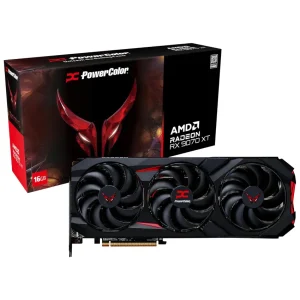 Placa de Video PowerColor Red Devil AMD Radeon RX 9070 XT 16GB GDDR6