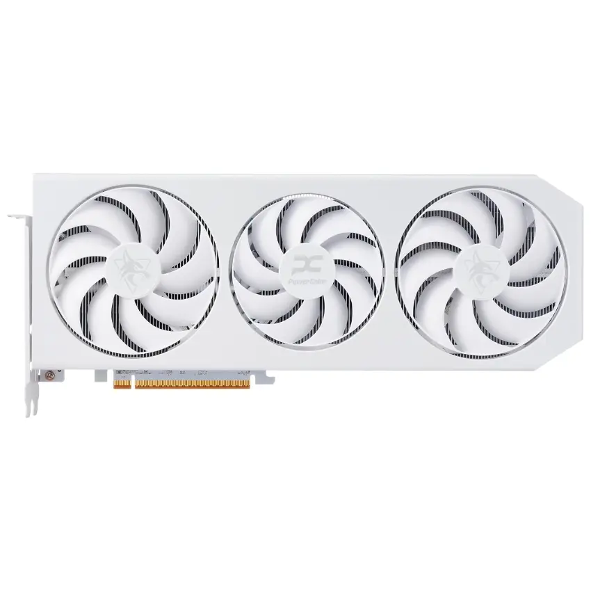 Placa de Video PowerColor Hellhound Spectral White AMD Radeon RX 9070 XT 16GB GDDR6