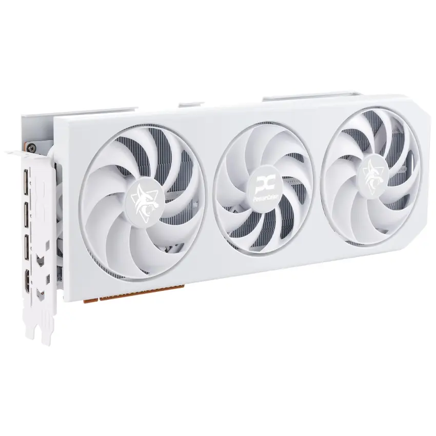 Placa de Video PowerColor Hellhound Spectral White AMD Radeon RX 9070 XT 16GB GDDR6
