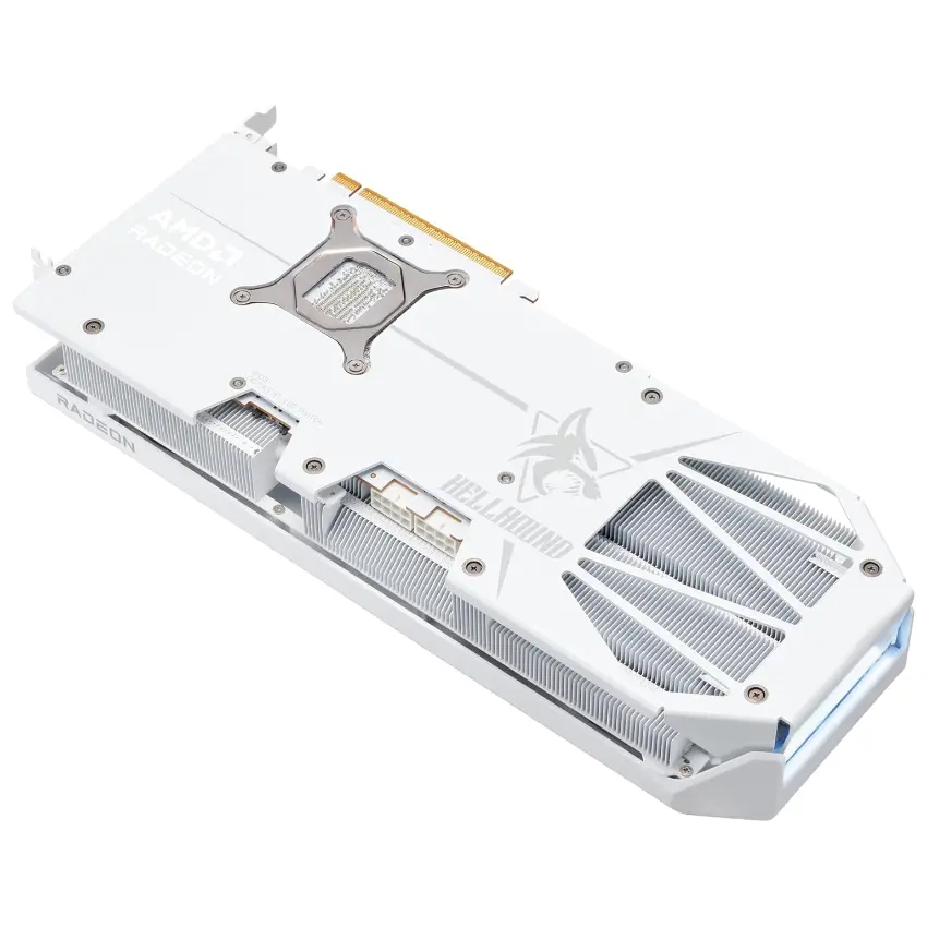 Placa de Video PowerColor Hellhound Spectral White AMD Radeon RX 9070 XT 16GB GDDR6