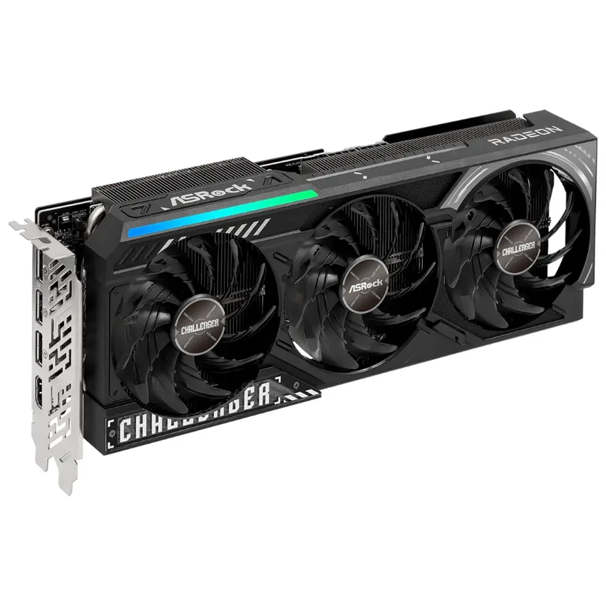 Placa de Video ASRock AMD Radeon RX 9070 XT Challenger 16GB Placa de Video ASRock AMD Radeon RX 9070 XT Challenger 16GB