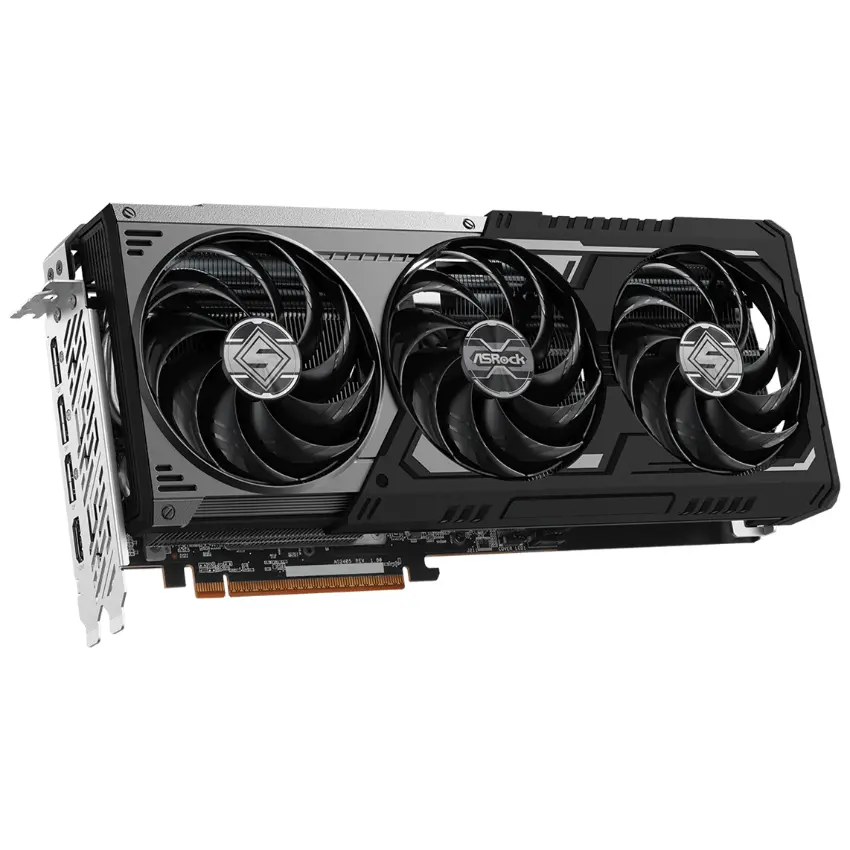 Placa de Video ASRock AMD Radeon RX 9070 XT Steel Legend Dark 16GB Placa de Video ASRock AMD Radeon RX 9070 XT Steel Legend Dark 16GB
