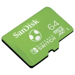 Tarjeta de Memoria microSDXC para Nintendo Switch SanDisk 64GB, UHS-I, U3, V30, Clase 10