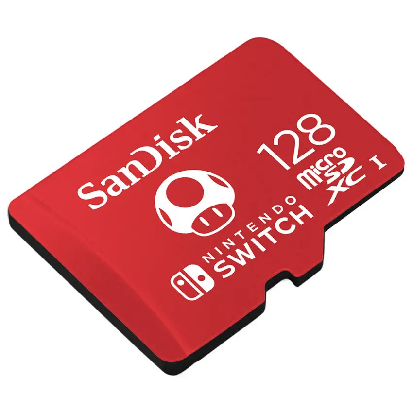 Tarjeta de Memoria microSDXC para Nintendo Switch SanDisk 128GB, UHS-I, U3, V30, Clase 10