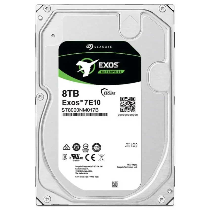 Disco Interno Empresarial Seagate Exos 7E10 8TB SATA3 7200rpm 256MB Cache 3.5" Disco Interno Empresarial Seagate Exos 7E10 8TB SATA3 7200rpm 256MB Cache 3.5"