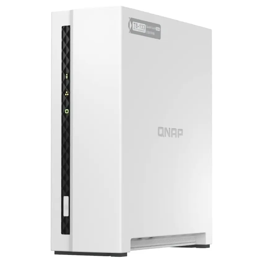 NAS de Escritorio QNAP TS-133-US de 1 Bahía, ARM Cortex-A55 de cuatro núcleos, 2 GB RAM DDR4, Sin disco