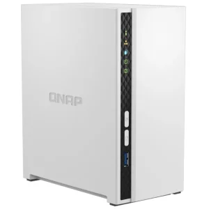 NAS de Escritorio QNAP TS-233-US de 2 Bahías, ARM Cortex-A55 de cuatro núcleos, 2 GB RAM DDR4, Sin discos
