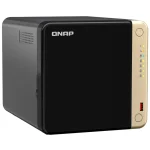NAS de Escritorio QNAP TS-464-8G-US de 4 Bahías, 2.5GbE, Intel Celeron N5095 de cuatro núcleos, 8 GB RAM DDR4, Sin discos