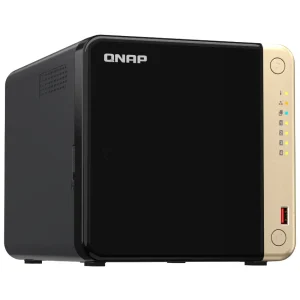 NAS de Escritorio QNAP TS-464-8G-US de 4 Bahías, 2.5GbE, Intel Celeron N5095 de cuatro núcleos, 8 GB RAM DDR4, Sin discos