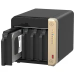 NAS de Escritorio QNAP TS-464-8G-US de 4 Bahías, 2.5GbE, Intel Celeron N5095 de cuatro núcleos, 8 GB RAM DDR4, Sin discos