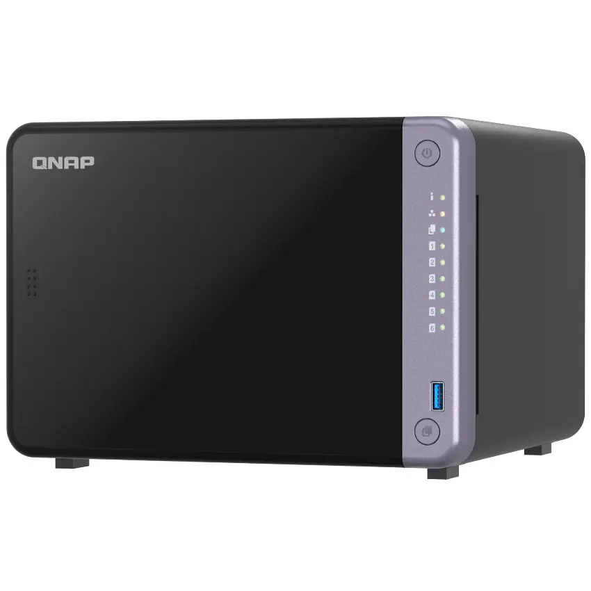 NAS de Escritorio QNAP TS-632X-4G-US de 6 Bahías, 2.5GbE y 10GbE, Annapurna Labs Alpine AL524 de cuatro núcleos, 4 GB RAM DDR4, Sin discos