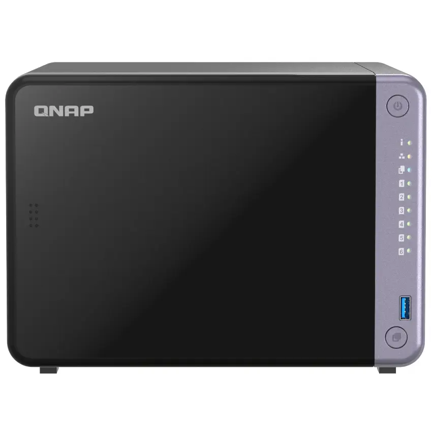 NAS de Escritorio QNAP TS-632X-4G-US de 6 Bahías, 2.5GbE y 10GbE, Annapurna Labs Alpine AL524 de cuatro núcleos, 4 GB RAM DDR4, Sin discos