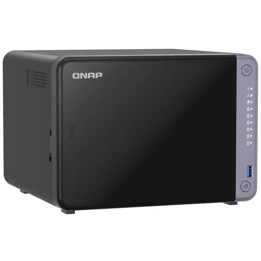 NAS de Escritorio QNAP TS-632X-4G-US de 6 Bahías, 2.5GbE y 10GbE, Annapurna Labs Alpine AL524 de cuatro núcleos, 4 GB RAM DDR4, Sin discos