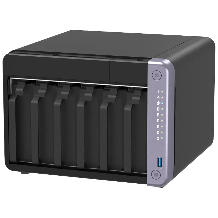 NAS de Escritorio QNAP TS-632X-4G-US de 6 Bahías, 2.5GbE y 10GbE, Annapurna Labs Alpine AL524 de cuatro núcleos, 4 GB RAM DDR4, Sin discos