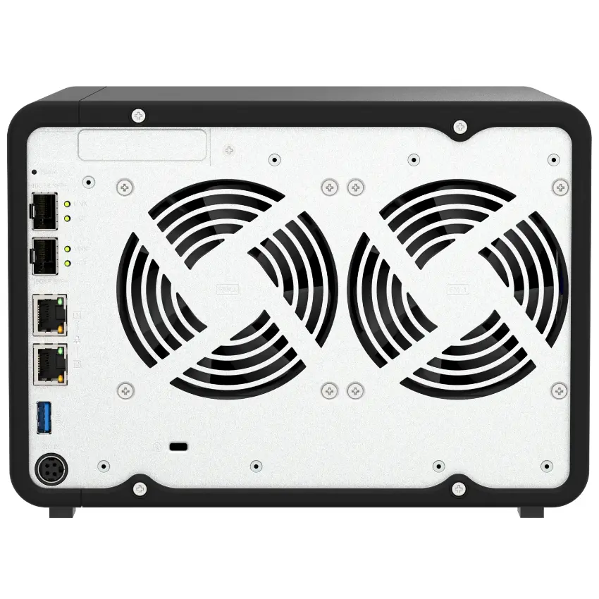 NAS de Escritorio QNAP TS-632X-4G-US de 6 Bahías, 2.5GbE y 10GbE, Annapurna Labs Alpine AL524 de cuatro núcleos, 4 GB RAM DDR4, Sin discos