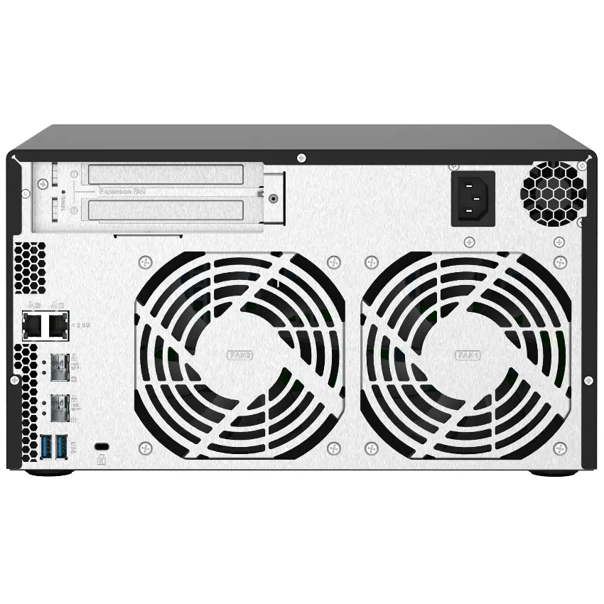 NAS de Escritorio QNAP TS-832PX-4G-US de 8 Bahías, 2.5GbE y 10GbE, Annapurna Labs Alpine AL324 de cuatro núcleos, 4 GB RAM DDR4, Sin discos