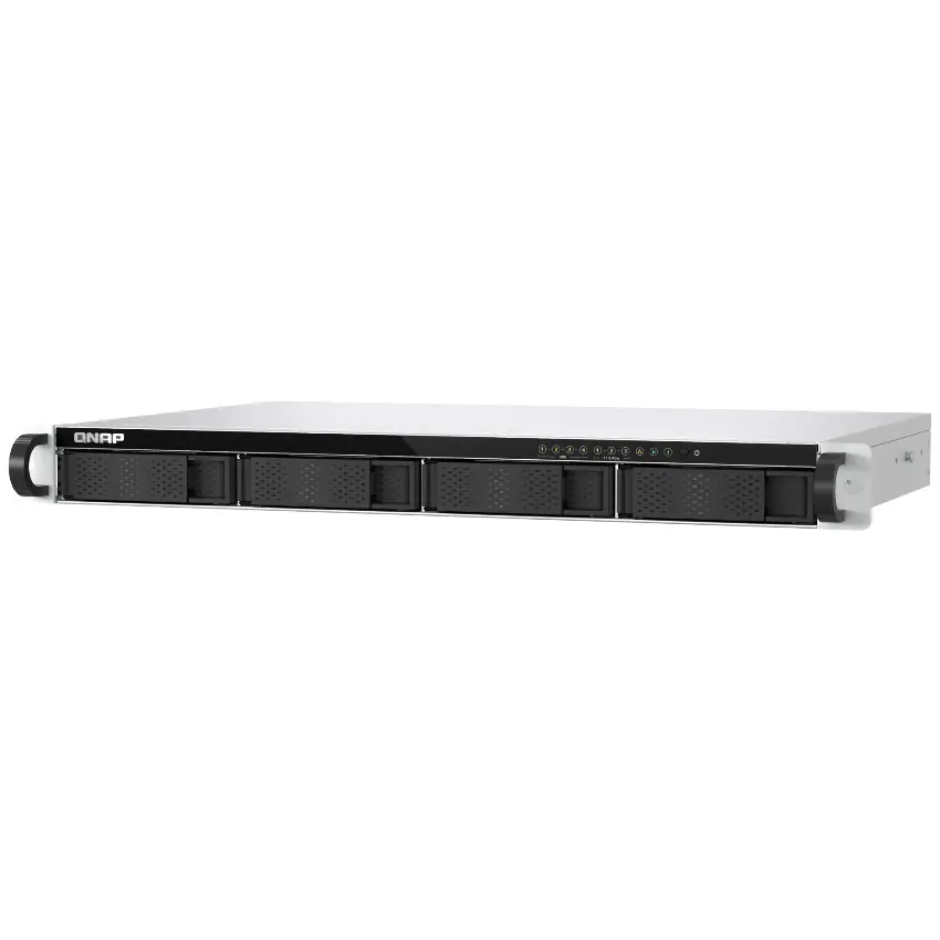 NAS Rackeable QNAP TS-h765eU-8G-US de 4 Bahías, 2.5GbE , Intel Atom x7405C de cuatro núcleos, 8 GB RAM DDR4, Sin discos