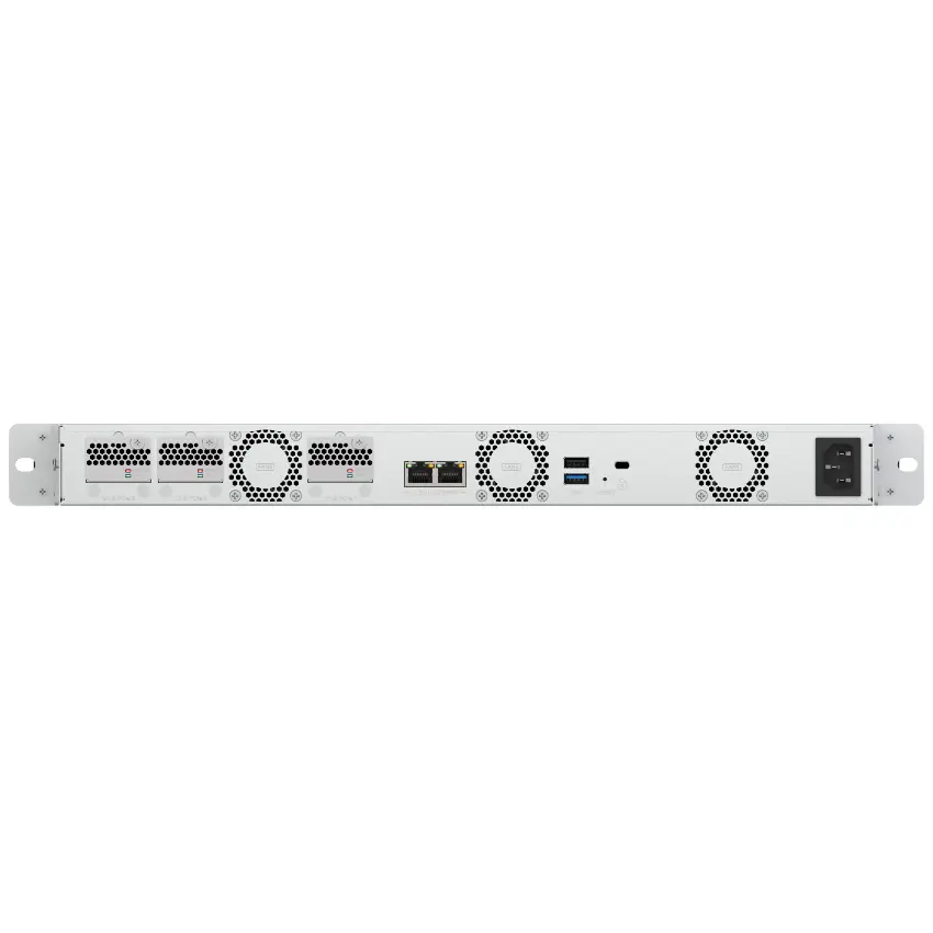 NAS Rackeable QNAP TS-h765eU-8G-US de 4 Bahías, 2.5GbE , Intel Atom x7405C de cuatro núcleos, 8 GB RAM DDR4, Sin discos