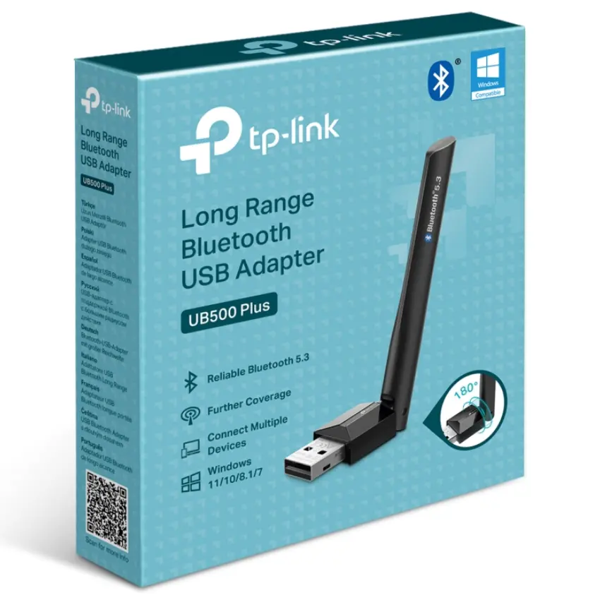Adaptador Bluetooth TP-Link UB500 Plus, Largo Alcance, BT 5.3 Adaptador Bluetooth TP-Link UB500 Plus, Largo Alcance, BT 5.3