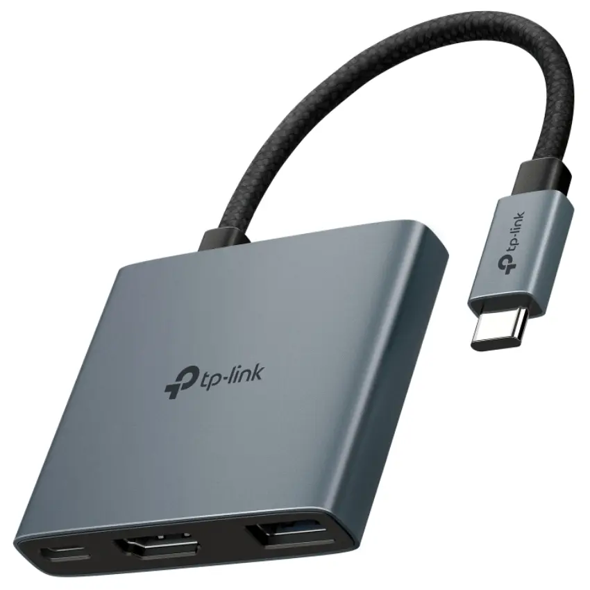Hub TP-Link UH3020C, Concentrador 3 en 1, USB-C, 1 Puerto USB 3.0, 1 HDMI, Power Delivery de 100W