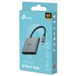 Hub TP-Link UH3020C, Concentrador 3 en 1, USB-C, 1 Puerto USB 3.0, 1 HDMI, Power Delivery de 100W