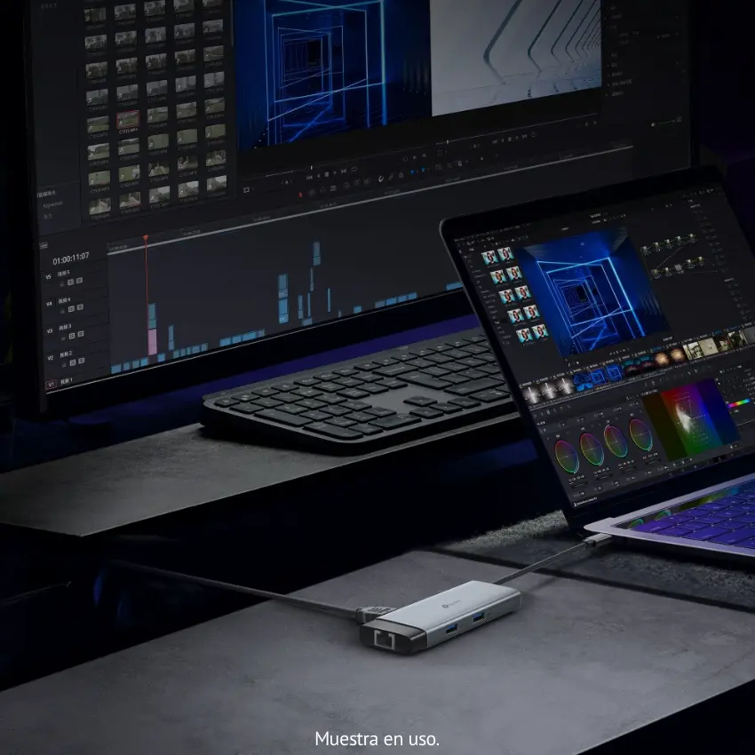 Hub TP-Link UH6120C, Concentrador 6 en 1, USB-C, 3 Puerto USB 3.0, RJ-45, 1 HDMI, Power Delivery de 100W