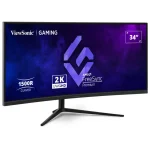 Monitor Gamer ViewSonic VX3418C-2K, 34″, 180Hz, MVA 1500R, 3440x1440, 1ms, DisplayPort, HDMI, FreeSync Premium