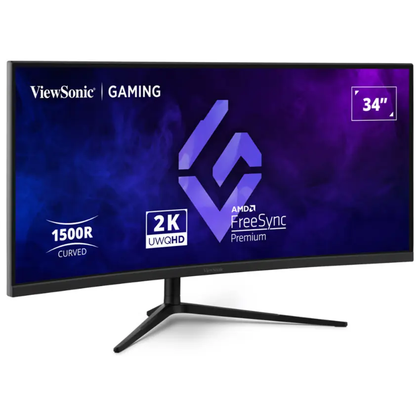 Monitor Gamer ViewSonic VX3418C-2K, 34″, 180Hz, MVA 1500R, 3440x1440, 1ms, DisplayPort, HDMI, FreeSync Premium Monitor Gamer ViewSonic VX3418C-2K, 34″, 180Hz, MVA 1500R, 3440x1440, 1ms, DisplayPort, HDMI, FreeSync Premium