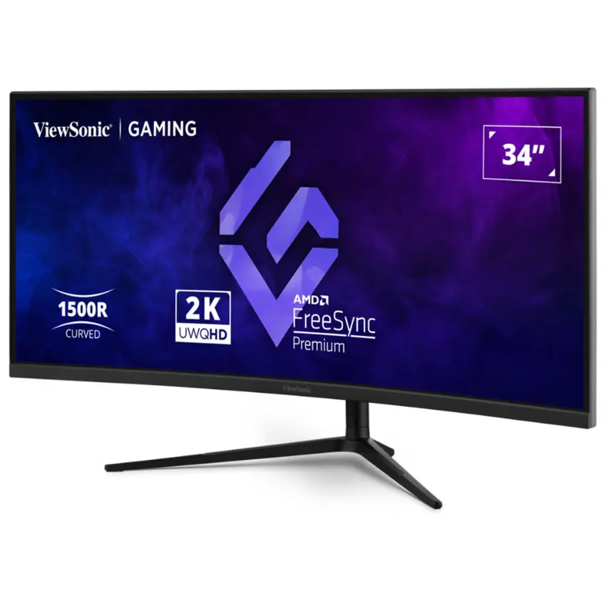 Monitor Gamer ViewSonic VX3418C-2K, 34″, 180Hz, MVA 1500R, 3440x1440, 1ms, DisplayPort, HDMI, FreeSync Premium Monitor Gamer ViewSonic VX3418C-2K, 34″, 180Hz, MVA 1500R, 3440x1440, 1ms, DisplayPort, HDMI, FreeSync Premium