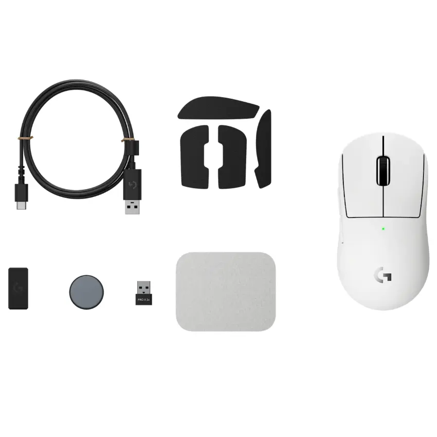 Mouse Inalámbrico Logitech G PRO X SUPERLIGHT 2c, LIGHTSPEED, Gamer, Blanco