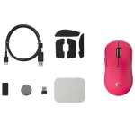 Mouse Inalámbrico Logitech G PRO X SUPERLIGHT 2c, LIGHTSPEED, Gamer, Rosa