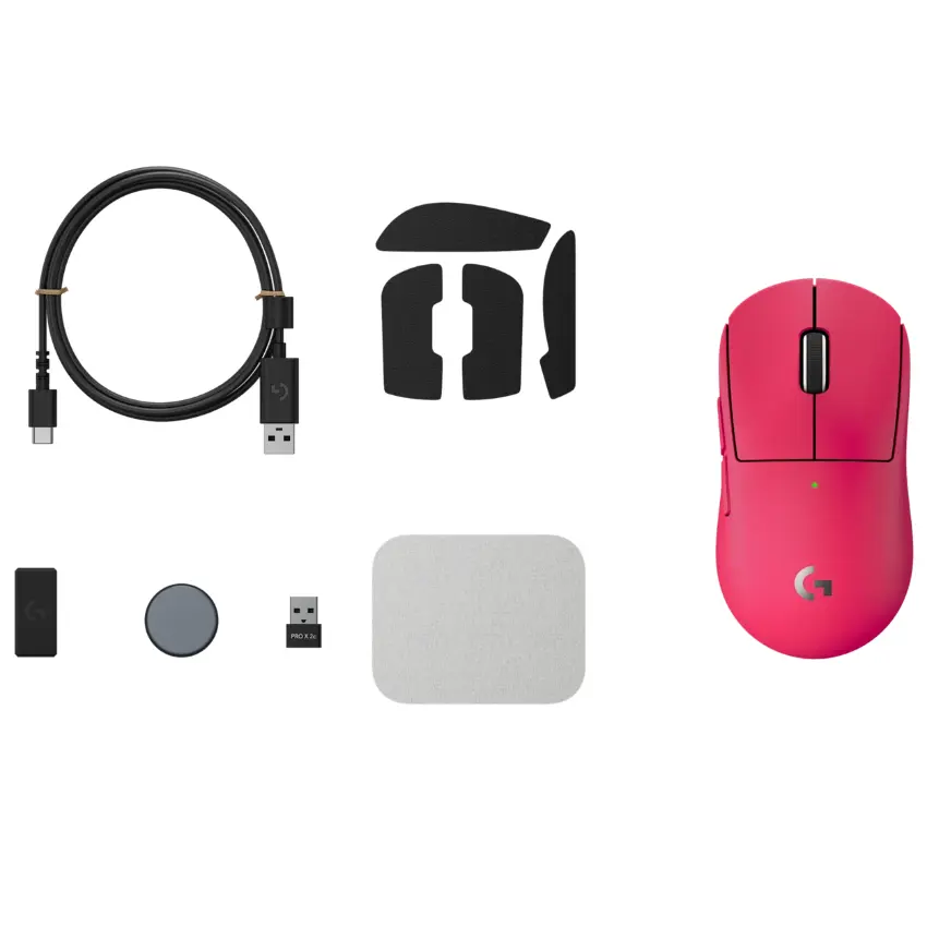 Mouse Inalámbrico Logitech G PRO X SUPERLIGHT 2c, LIGHTSPEED, Gamer, Rosa
