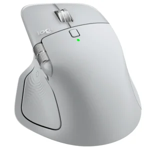 Mouse Inalámbrico Logitech MX Master 4, Bluetooth, Pale Gray, Gris Claro