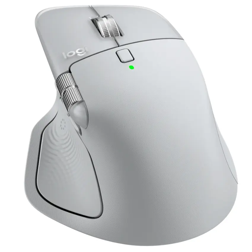 Mouse Inalámbrico Logitech MX Master 4, Bluetooth, Pale Gray, Gris Claro