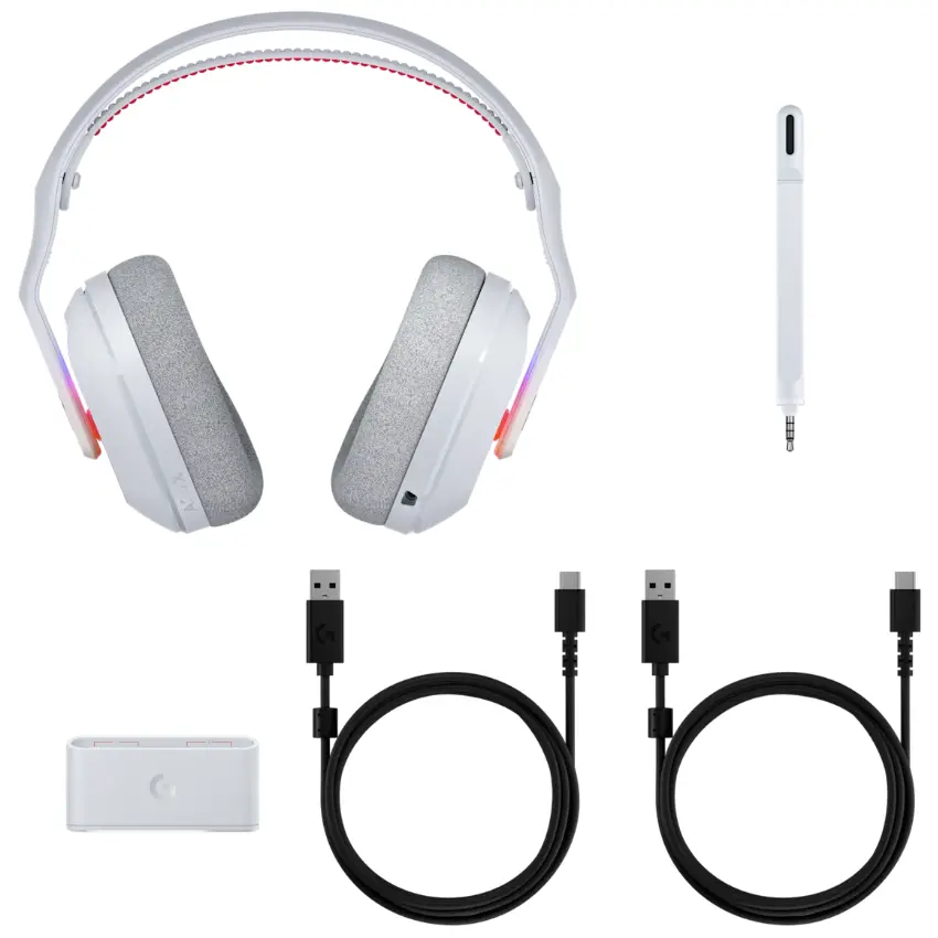 Auriculares Inalámbricos Logitech G ASTRO A20 X, Gamer, PLAYSYNC AUDIO, LIGHTSPEED, Bluetooth, USB, Blanco